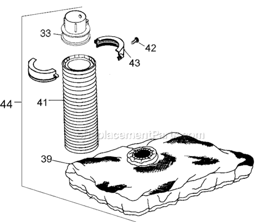 Page A Diagram and Parts List for BV9000 Type 1 Black and Decker Leaf Blower / Vacuum